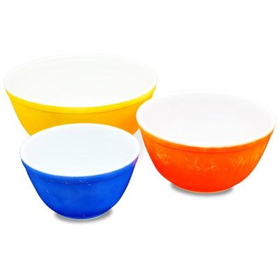 Set Of 3 Vintage Pyrex Glass Ovenware Nesting Bowls