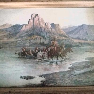 Charles Russell western print