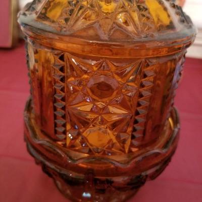 Virg Indians Glass fairy lamp/candle holder