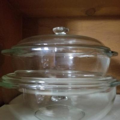 Glass casseroles