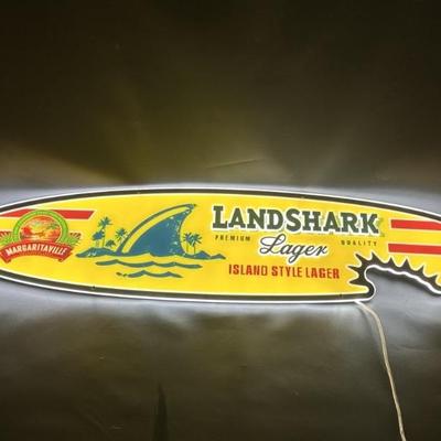 Lighted Bar Sign for Landshark Island Style Lager