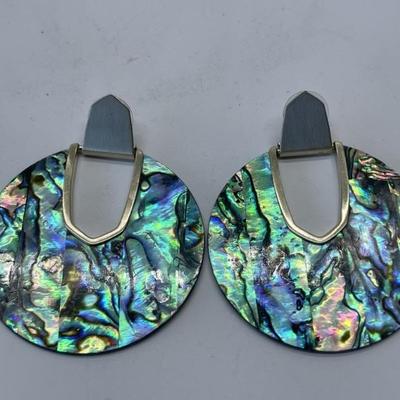 Kendra Scott Abalone Earrings 2.75in L