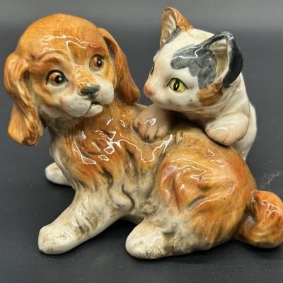 Enesco Dog and Cat Figurine