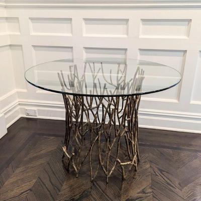 Golden Branches Accent Table