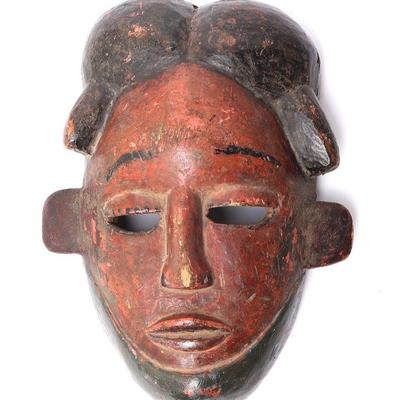 African Ibibio Painted Mask