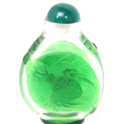 Bright Green Chinese Peking Snuff Bottle