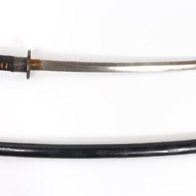 Vintage Japanese Samurai Sword with Scabbard