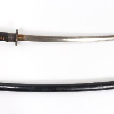 Vintage Japanese Samurai Sword with Scabbard