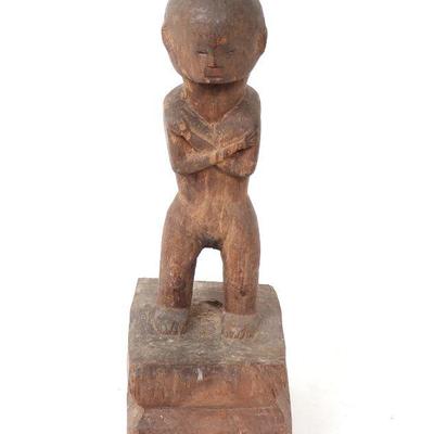 Primitively Carved Philippines Bulul Rice God Statue
