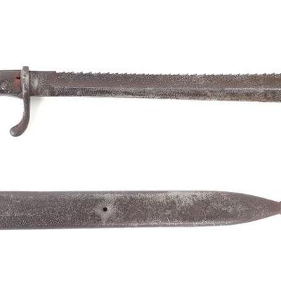 Imperial German Butcher Blade Sawback Bayonet M1898