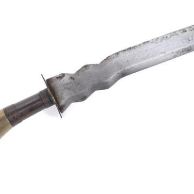 Moro or Sulu Gunong w/ Green Horn Handle