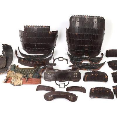 Japanese Samurai Armour Set & Parts, Edo Period 1603-1868