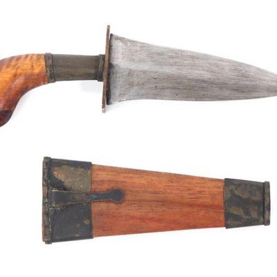 Rare Moro Punal Short Dagger w/Scabbard