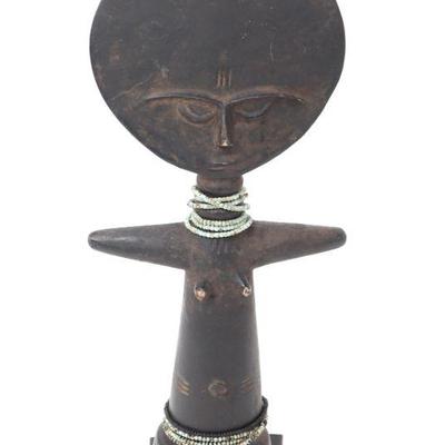 Lovely African Wood Carved Fertility Doll