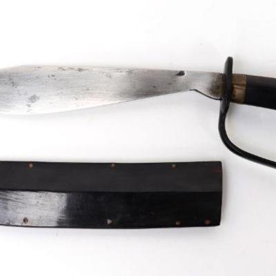 Filipino Carabao Horn Visayan Tenegre Dagger w/Scabbard