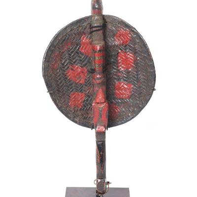 Exceptional Chinese 'Qike' Spirit Fan, Yi or Lolo Peoples