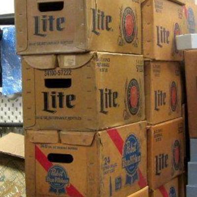 vintage Cardboard beer cases