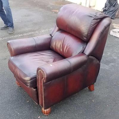 Leather recliner