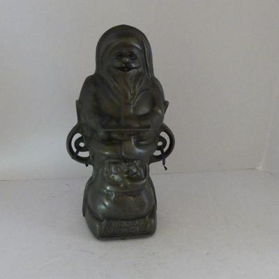 Vintage Griswold Original Cast Iron Santa Claus 2-Piece Cake Mold #897