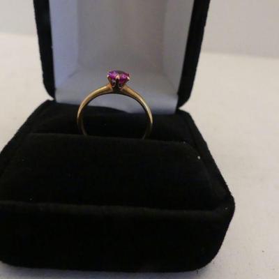 Vintage 18k Gold Pink Sapphire Ring - Size 5¼ - TW 1.9g