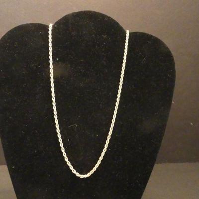 Vintage 14k Gold 20" 3mm Spring Ring Clasp Rope Chain - TW 4.8g