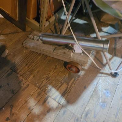 Vintage working cannon folk art 