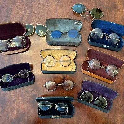 Antique wire framed spectacles