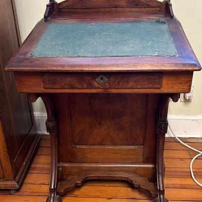 Antique Walnut Davenport Desk