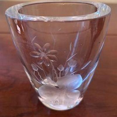 Strömbergshyttan Crystal Vase  
