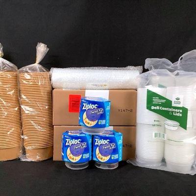 DILA200 Food Storage Supplies & Napkins	All new food storage supplies. 
