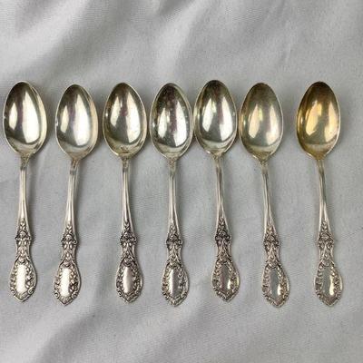 FLRO327 Sterling Teaspoons - Six	Lot includes 6 teaspoons.
