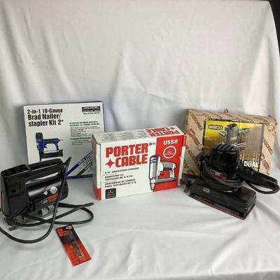 TOSH311 Craftsman 1/2” Sabre Saw & Dual Motion & More Sander	Sabre Saw comes with extra blades.  Lot also includes aPortable...