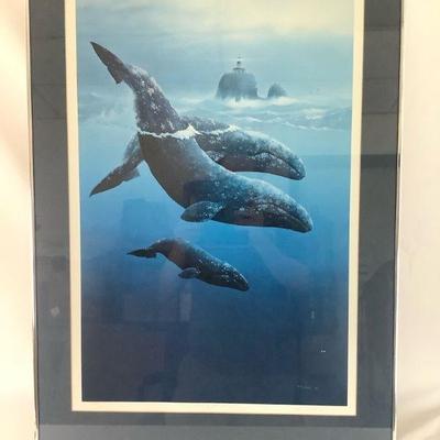 TOSH805 Don McMichael Signed Print	Limited edition signed print of Don McMichael's 'Gray Whales Off Tillamook Rock". Print...