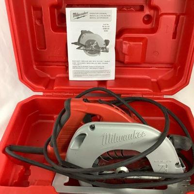 TOSH350 Milwaukee Heavy Duty 7 1/4” Circular Saw With Tilt-Lok	Very clean hardly used saw,
