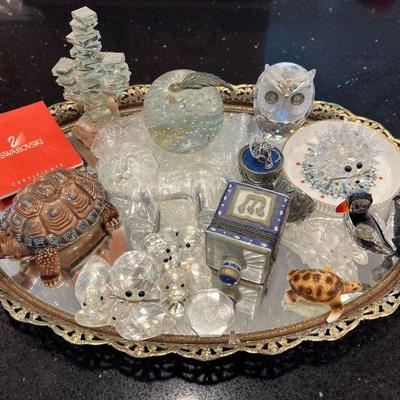 KKV233- Assorted Glass & Swarovski Glass Decor