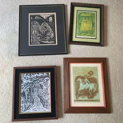 KKV010 Four Assorted Paintings