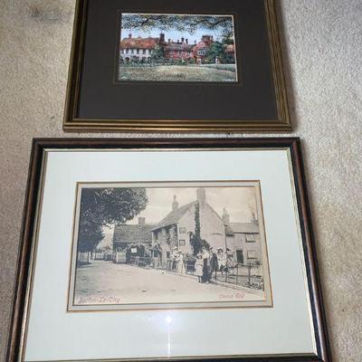KKV027 Two Framed Pieces of Art