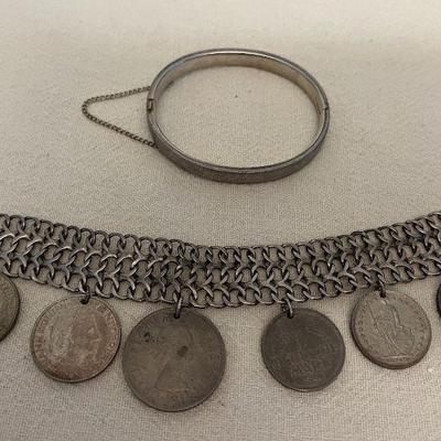 KKV303 Two Sterling Silver Bracelets 
