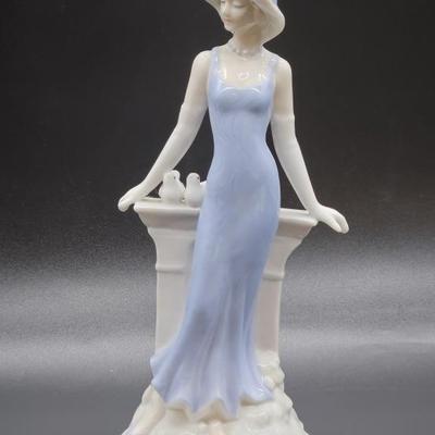 Lladro-Style Porcelain Figurine of a Lady  - Unmarked (not authentic)