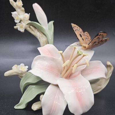 Porcelain Flower & Butterfly