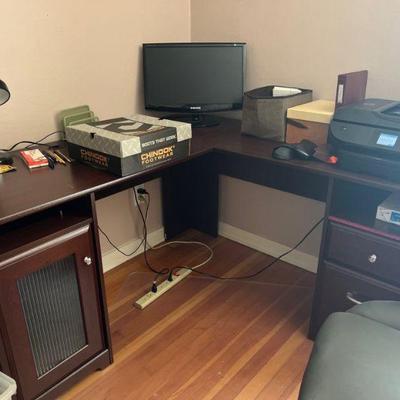 L-shaped desk