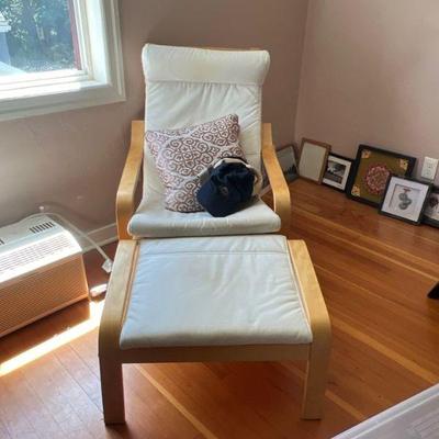 Chair with ottoman
