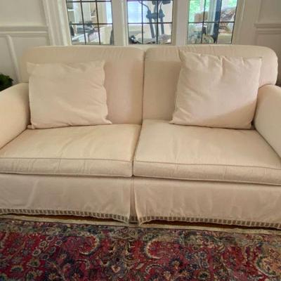 One of two sofas