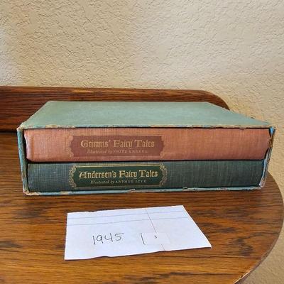 1935 Grimms Fairy Tales & Andersens Fairy Tales Book Set 