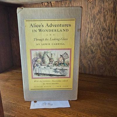 1946 Alices Adventures In Wonderland & Through The Looking Glass Book Set 