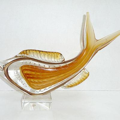 MCM art glass fish
