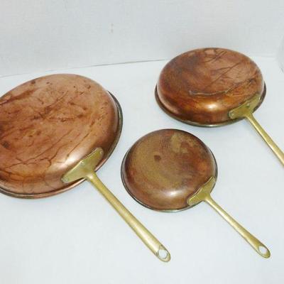 Signd Copper cookware lot