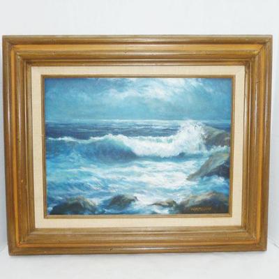 Signed oil painting