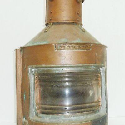 BOW PORT ships lantern