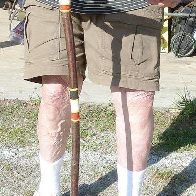 unusual cane, walking stick